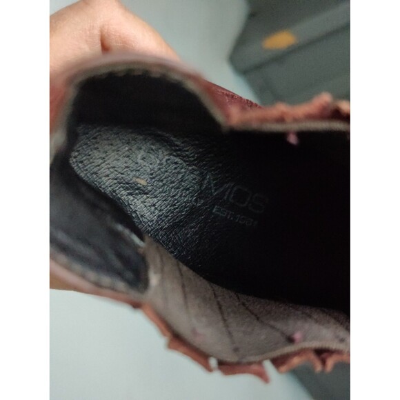 Boemos women's ankle Brown leather ankle booties Italy Elastic Size 40/ US9 - Picture 6 of 8